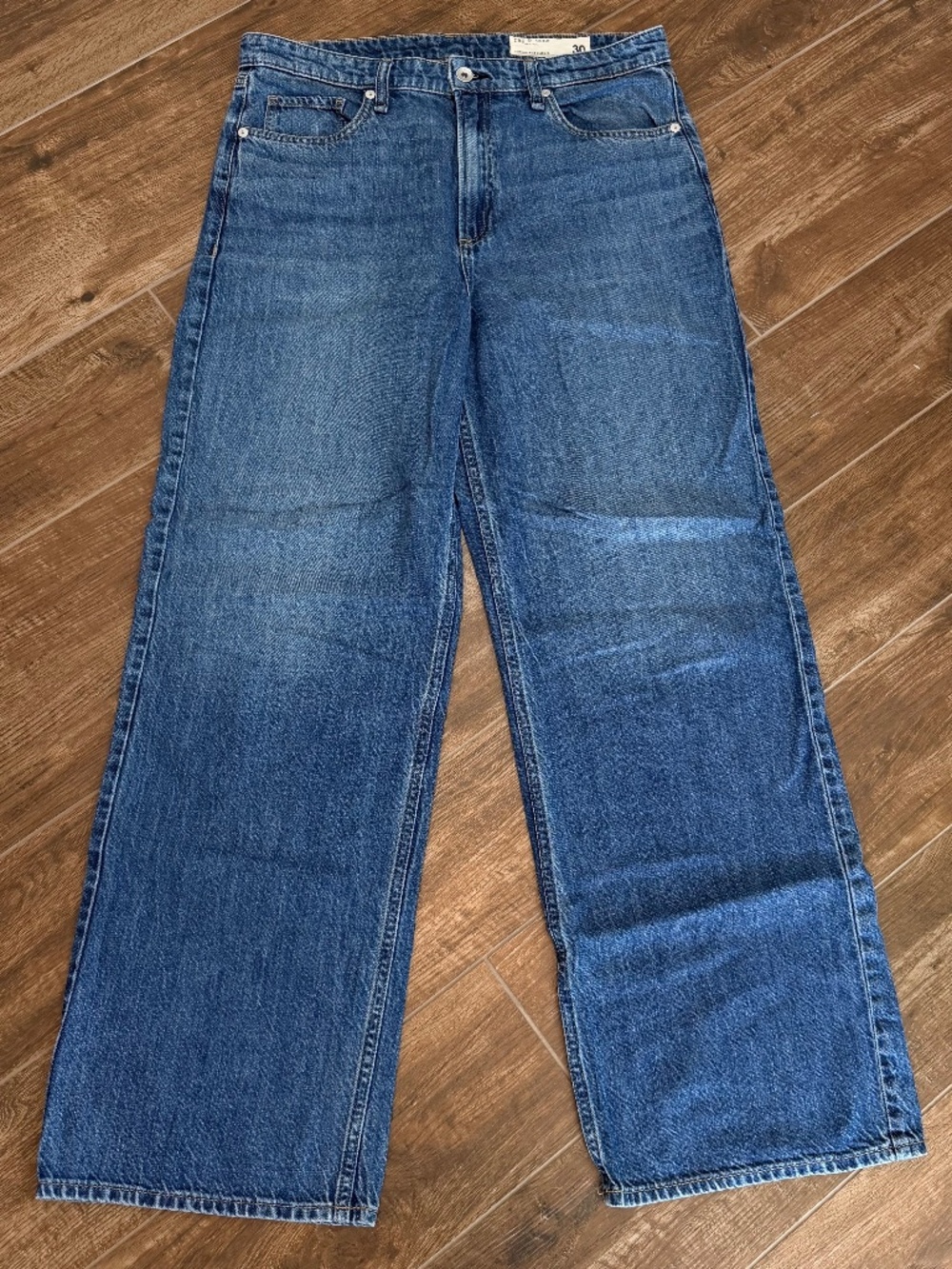 rag & bone Lori Mid-Rise Wide Leg Jeans size 30